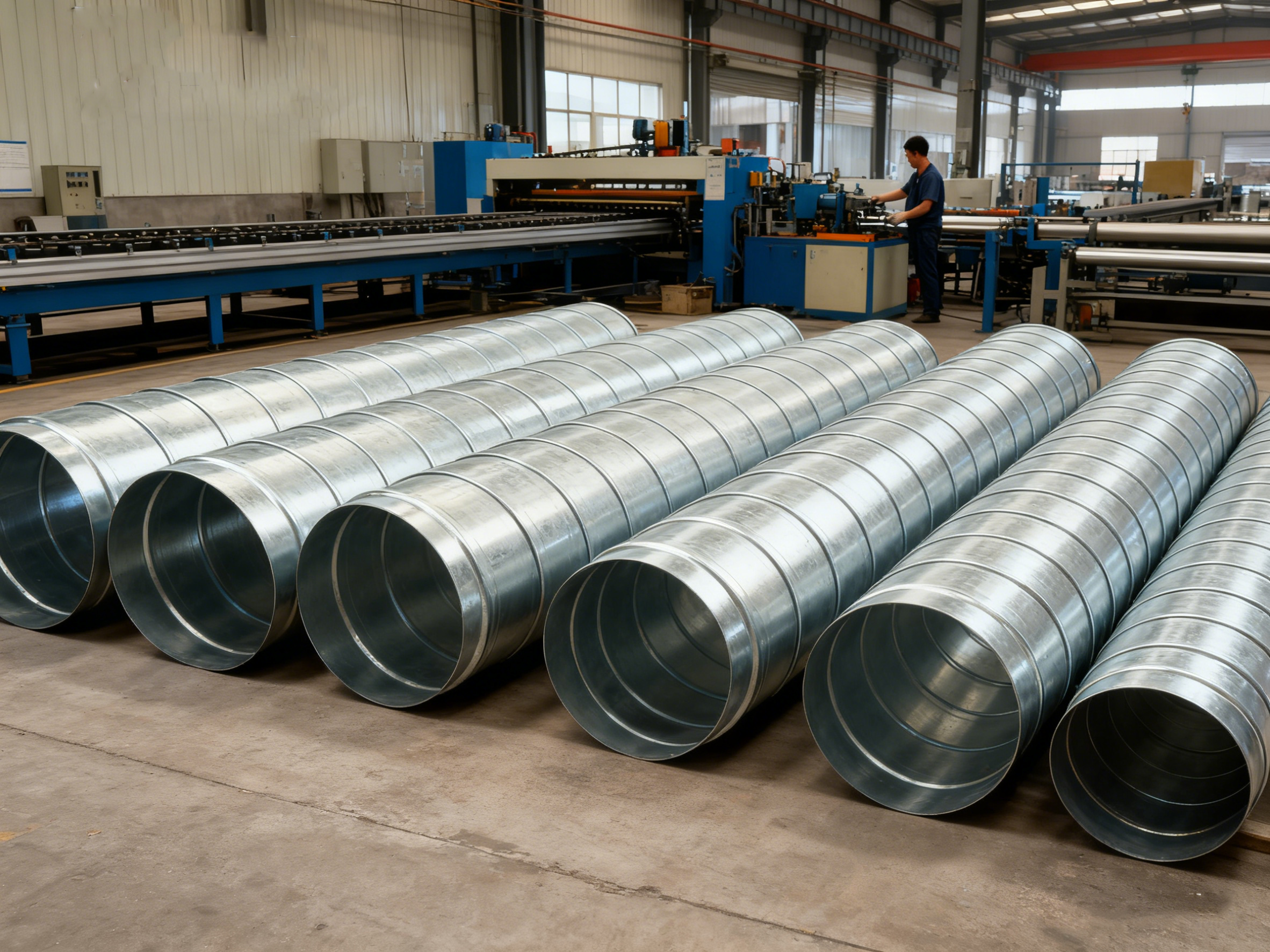 螺旋風管應用全景圖：從摩天大樓到潔凈車間，看不見的通風動脈